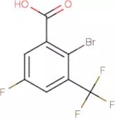 2-Bromo-5-fluoro-3-(trifluoromethyl)benzoic acid