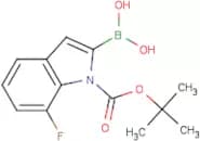 7-Fluoro-1H-indole-2-boronic acid, N-BOC protected