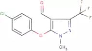 5-(4-Chlorophenoxy)-1-methyl-3-(trifluoromethyl)-1H-pyrazole-4-carboxaldehyde