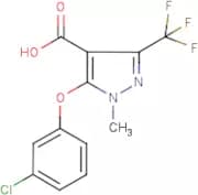 5-(3-Chlorophenoxy)-1-methyl-3-(trifluoromethyl)-1H-pyrazole-4-carboxylic acid