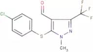 5-(4-Chlorophenylthio)-1-methyl-3-(trifluoromethyl)-1H-pyrazole-4-carboxaldehyde