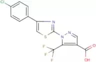 1-[4-(4-Chlorophenyl)-1,3-thiazol-2-yl]-5-(trifluoromethyl)-1H-pyrazole-4-carboxylic acid