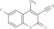 3-Cyano-6-fluoro-4-methylcoumarin