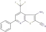3-Amino-6-phenyl-4-(trifluoromethyl)thieno[2,3-b]pyridine-2-carbonitrile