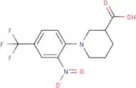 1-[2-Nitro-4-(trifluoromethyl)phenyl]piperidine-3-carboxylic acid