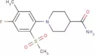 1-[4-Fluoro-5-methyl-2-(methylsulphonyl)phenyl]piperidine-4-carboxamide