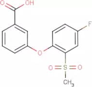 3-[4-Fluoro-2-(methylsulphonyl)phenoxy]benzoic acid