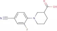 1-(4-Cyano-2-fluorophenyl)piperidine-3-carboxylic acid