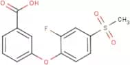 3-[2-Fluoro-4-(methylsulphonyl)phenoxy]benzoic acid