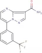 7-[3-(Trifluoromethyl)phenyl]pyrazolo[1,5-a]pyrimidine-3-carboxamide