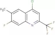 4-Chloro-7-fluoro-6-methyl-2-(trifluoromethyl)quinoline