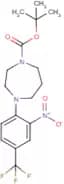 4-[2-Nitro-4-(trifluoromethyl)phenyl]homopiperazine, N1-BOC protected