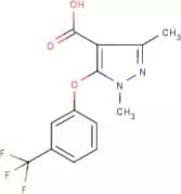 1,3-Dimethyl -5-[3-(trifluoromethyl)phenoxy]-1H-pyrazole-4-carboxylic acid
