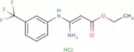 Ethyl 3-amino-3-[3-(trifluoromethyl)anilino]prop-2-en-1-oate hydrochloride