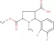 2-(2,3-Difluorophenyl)-5-(methoxycarbonyl)-1-methylpyrrolidine-3-carboxylic acid