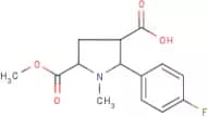 2-(4-Fluorophenyl)-5-(methoxycarbonyl)-1-methylpyrrolidine-3-carboxylic acid