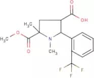 1,5-Dimethyl-5-(methoxycarbonyl)-2-[2-(trifluoromethyl)phenyl]pyrrolidine-3-carboxylic acid