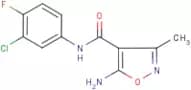 5-Amino-N-(3-chloro-4-fluorophenyl)-3-methylisoxazole-4-carboxamide