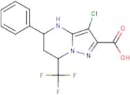 3-Chloro-5-phenyl-7-(trifluoromethyl)-4,5,6,7-tetrahydropyrazolo[1,5-a]pyrimidine-2-carboxylic acid