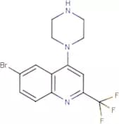 1-[6-Bromo-2-(trifluoromethyl)quinol-4-yl]piperazine