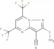 5,7-Bis(trifluoromethyl)-3-cyano-2-(methylthio)pyrazolo[1,5-a]pyrimidine
