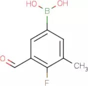4-Fluoro-3-formyl-5-methylphenylboronic acid