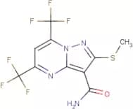 5,7-Bis(trifluoromethyl)-2-(methylsulphanyl)pyrazolo[1,5-a]pyrimidine-3-carboxamide