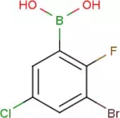 3-Bromo-5-chloro-2-fluorobenzeneboronic acid