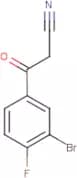 3-Bromo-4-fluorobenzoylacetonitrile