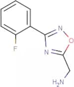 [3-(2-Fluorophenyl)-1,2,4-oxadiazol-5-yl]methanamine