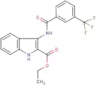 Ethyl 3-[3-(trifluoromethyl)benzamido]-1H-indole-2-carboxylate