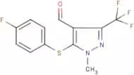 5-[(4-Fluoropheny)lthio]-1-methyl-3-(trifluoromethyl)-1H-pyrazole-4-carboxaldehyde