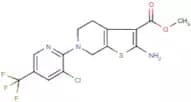 Methyl 2-amino-6-[3-chloro-5-(trifluoromethyl)pyridin-2-yl]-4,5,6,7-tetrahydrothieno[2,3-c]pyridin…