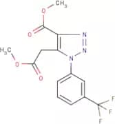 Methyl 5-(methoxycarbonylmethyl)-1-[3-(trifluoromethyl)phenyl]-1H-1,2,3-triazole-4-carboxylate