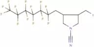N-Cyano-3-(iodomethyl)-4-(1H,1H-perfluoroheptyl)pyrrolidine