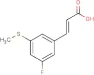 (E)-3-(3-Fluoro-5-methylsulfanylphenyl)prop-2-enoic acid