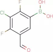 (3-Chloro-2,4-difluoro-5-formylphenyl)boronic acid