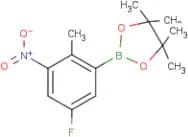 2-(5-Fluoro-2-methyl-3-nitrophenyl)-4,4,5,5-tetramethyl-1,3,2-dioxaborolane