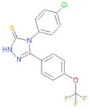 4-(4-Chlorophenyl)-5-[4-(trifluoromethoxy)phenyl]-4H-1,2,4-triazole-3-thiol