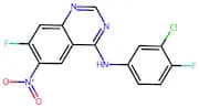 N-(3-chloro-4-fluorophenyl)-7-fluoro-6-nitroquinazolin-4-amine