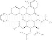 Methyl 3-O-(2,3,4,6-tetra-O-acetyl-b-D-glucopyranosyl)-4,6-O-benzylidene-2-O-benzoyl-a-D-glucopyra…