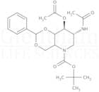 2-Acetamido-3-O-acetyl-4,6-benzylidene-N-Boc-1,2,5-trideoxy-1,5-imino-D-glucitol