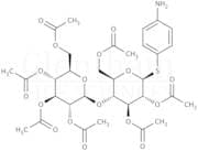 4-Aminophenyl 2,3,6-tri-O-acetyl-4-O-(2,3,4,6-tetra-O-acetyl-b-D-glucopyranosyl)-b-D-thioglucopyra…