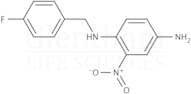 2-Amino-5-[(4-fluorobenzyl)amino]-1-nitrobenzene, N4-[(4-fluorophenyl)methyl]-2-nitro-1,4-Benzened…