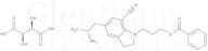 5-[(2R)-2-Aminopropyl]-1-[3-(benzoyloxy)propyl]-2,3-dihydro-1H-indole-7-carbonitrile (2R,3R)-2,3-d…