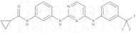 Cyclopropanecarboxylic acid {3-[4-(3-trifluoromethyl-phenylamino)-pyrimidin-2-ylamino]-phenyl}-ami…