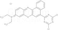 9-Diethylamino-5-(4,6-dichloro-s-triazinyl)-9H-benzo[a]phenoxazine Chloride