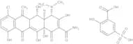 Meclocycline sulfosalicylate salt
