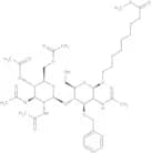 8-Methoxycarbonyloctyl 2-acetamido-4-O-(2-acetamido-3,4,6-tri-O-acetyl-2-deoxy-b-D-glucopyranosyl)…