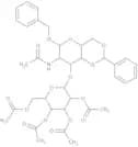 Benzyl 2-acetamido-2-deoxy-4,6-O-benzylidene-3-O-(2’,3’,4’,6’-tetra- O-acetyl-b-D-galactopyranosyl…